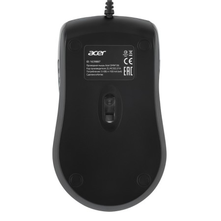 Acer OMW136 Black Optical Mouse (1000DPI) USB (2but)-1