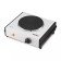 Electric tile KitFort KT-179, 1000 watts, 1 burner, white-black