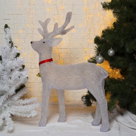 LED figure "Deer" 60 × 100 × 35 cm, acrylic, 144 LED, 8 modes, 24 V, glow of white-1