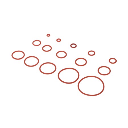 Sealing ring, 15 types, thickness 1.5 mm, set 250 pcs