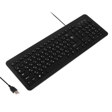 The keyboard Sima-Land SL-02, membrane, island, 104 keys, USB, 1.5 m, black-1