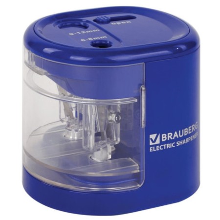 Electric grinder 2 holes Brauberg "Standard", power from 4 AA batteries, 228423-10