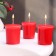 Aromatic candle "Sweet Strawberry", sweet strawberries, set 5x4.5 cm, 3 pcs
