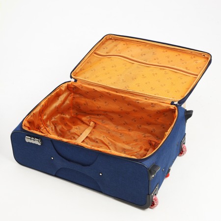 Big suitcase 28 ", a lightning department, code castle, 3 wheels, 2 external pockets, blue color-8