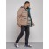 Winter male jacket, size 54, brown color