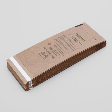 Crafts from craft-paper are self-plain. For steam, air, ethylenexide sterilization, 100 x 250-1