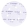 Circle of abrasive grinding bison 35350-150-120, perforated, P120, 150 mm, 5 pcs.