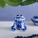 Souvenir "toad", medium, 6 cm, gzhel