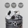 Basket for toys "Football" with handles and lid