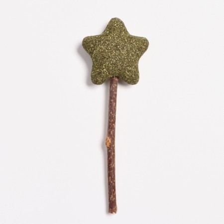A toy for cats from cat mint "Star" on a wand made of Matathabi, 13.5 cm-1