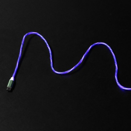 Mybit, microUSB - USB, dynamic LED backlight, 2 A, 1 m, only charging-4