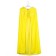 Carnival cloak for children, plush, lemon color, length 115 cm