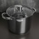 Magistro Grande stainless steel pan, 5.5 l, with a lid, capsule, induction