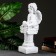 Figure "Angel on the pedestal" White 15x15x42cm