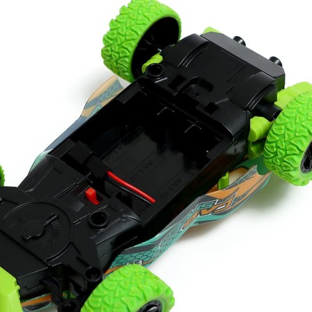 Radio -controlled "Formula" machine, light, with a battery, green color-3