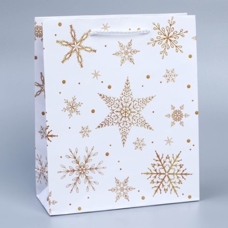 Laminated vertical "Snowflakes", ML 21 x 25 x 8 cm, New Year