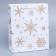 Laminated vertical "Snowflakes", ML 21 x 25 x 8 cm, New Year