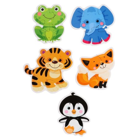 Contouring puzzles "Animals"-2
