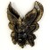 Panel "Mask 3" Black with gilding, 28cm