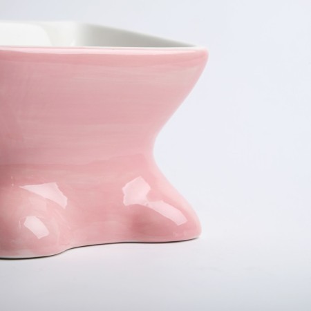 Ceramic Kiti bowl 150 ml, 21 x 10.5 cm, pink-4