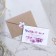 Invitation in the craft envelope for the wedding "Violet flowers", 20 x 15