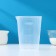Measured glass of shade, 500 ml, transparent color