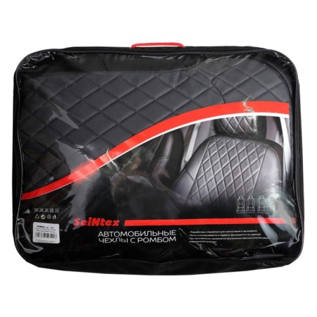 Autorekhli for Nissan X-Trail, (T31), 2007-2014, rhombus, eco-leather, set-1