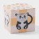 Ceramic mug "Panda", 480 ml, white and black color