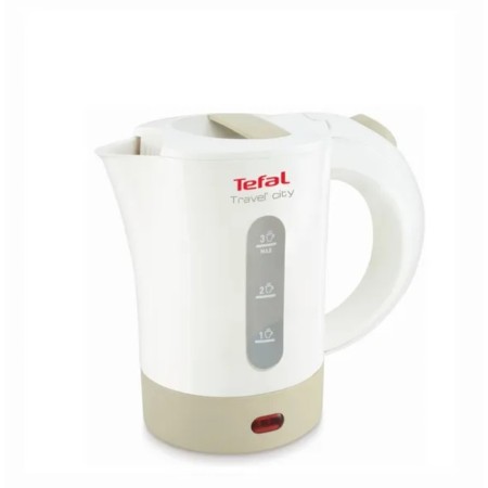 Electric kettle Tefal KO120130, plastic, 0.5 l, 650 watts, white/beige
