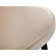 Metal frame stool Dodo metal/velor, black/beige 48x54x77 cm