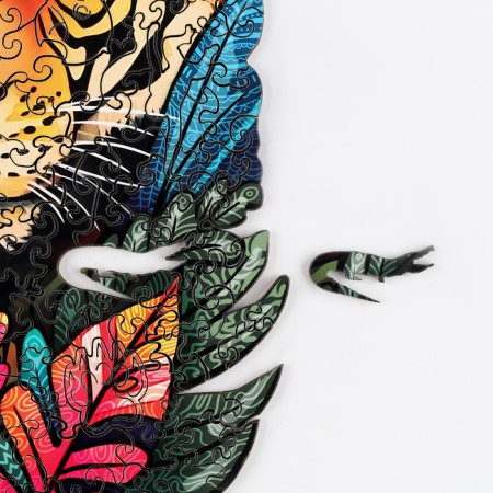 Puzzles wooden curly "Tiger", 174 elements-5