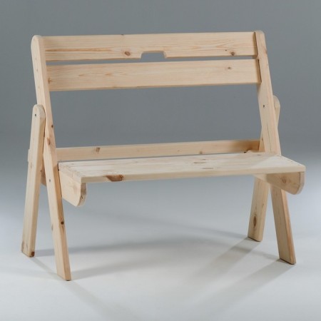 Folding bench, needles, 100x60x86 cm