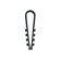 Dowel-Homut "Tundra", for a round cable, nylon, 5-10 mm, black, 100 pcs