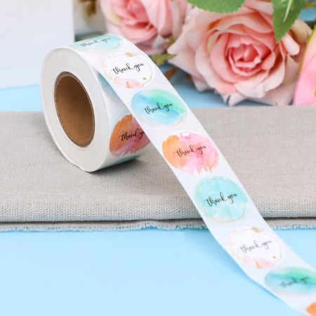 Stickers in the Roll "Gradient", 500 pcs, 2.5 x 2.5 cm
