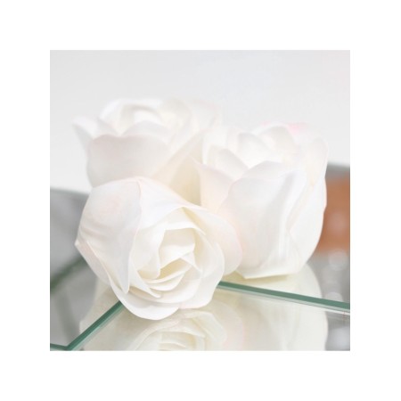 Soap roses, white, set 3 pcs.-6