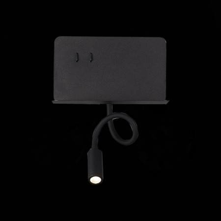 Wall lamp ST LUCE. SL1576.401.02. 2x3 watts, LED, 4000K, 470 LM, 20x15 cm, black color-9