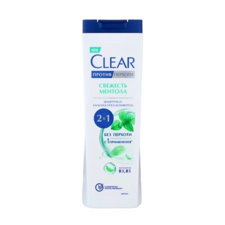 Clear 2 in 1 mentol, 380 ml