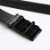 Male belt, width 3.5 cm, buckle machine, black color