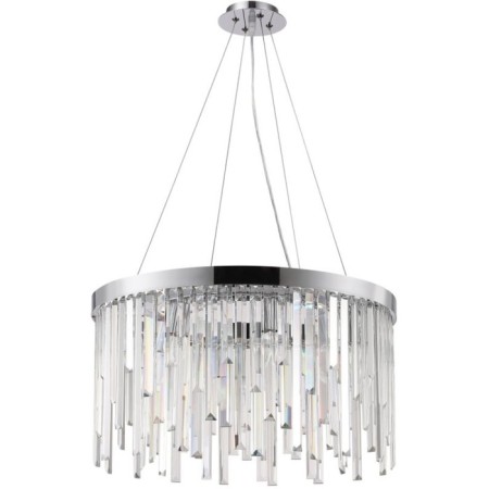 Crystal Crystal chandelier Venecia 8xe14 40w, size 60x60x45-90 cm, color chromium