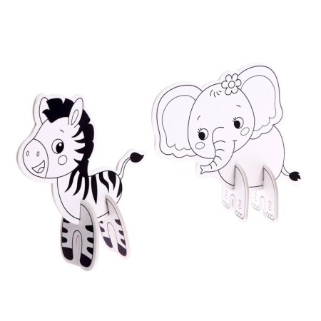 Set for creativity 3D painting "Funny animals"-5
