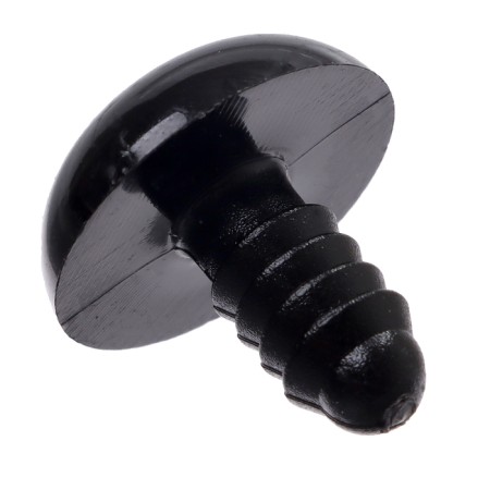 Screw eyes with plugs, set of 20 pcs., Size 1 pc. - 1.6 cm, black color-3