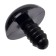 Screw eyes with plugs, set of 20 pcs., Size 1 pc. - 1.6 cm, black color