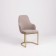 Monro chair, 62 × 60 × 98 cm, gray color, gold frame