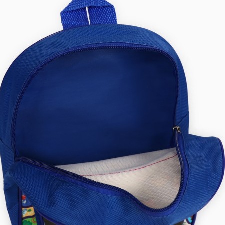 Baby backpack with pockets, Blue Tractor, 23*19*6cm-4