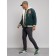 Male bomber, size 50, dark green color
