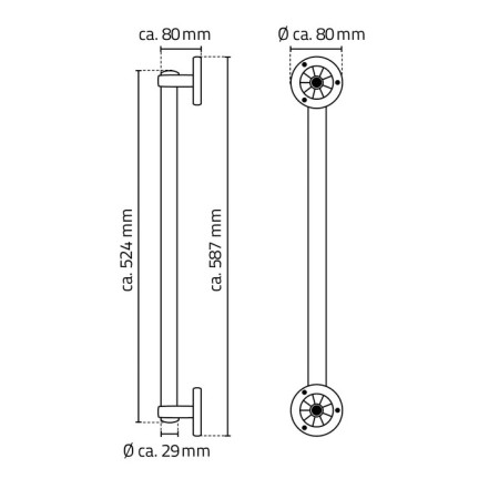 Building for a bath Pro L 60 cm, chrome-1