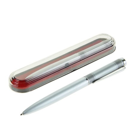Gift handle, ball "business" in a plastic case, rotary, black with silver inserts-1