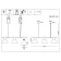 Suspended EVOLUCE lamp. Sle125113-03. Modica. 3x40 watts, E14, 23 cm, gray color