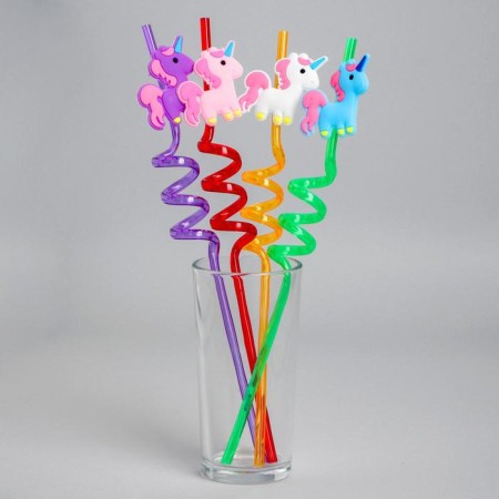 Plot of plastic "Unicorn", set 4 pcs., Mix-2