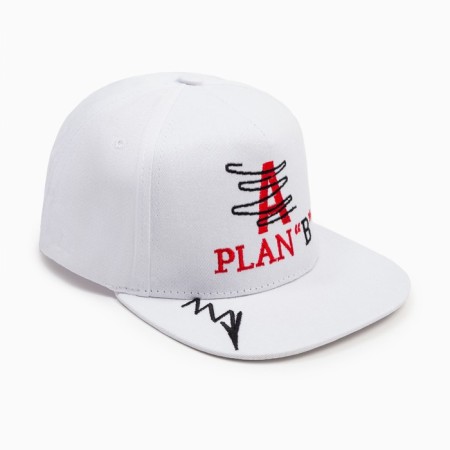 Basebolk male minku with embroidery color white, size 56-58